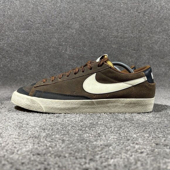 Nike Blazer Low \'77 DX4433-200 Mens Sz 11 PRM Brown Leather Athletic Shoes Used main image 6